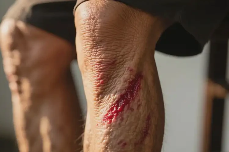 老年人小腿上起濕疹什么最好別碰(圖2)