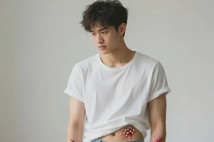 青年人大腿上有濕疹能不能自愈(圖1)