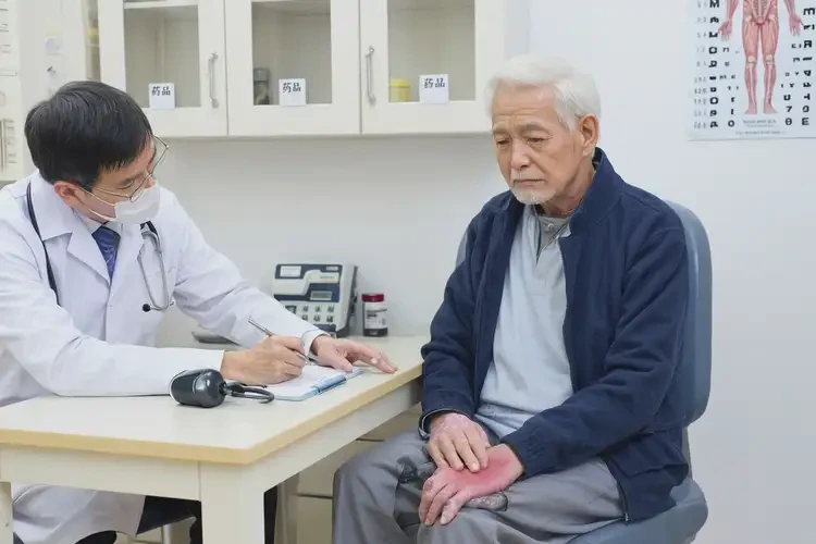 老年人腳上的濕疹怎么治療(圖3)