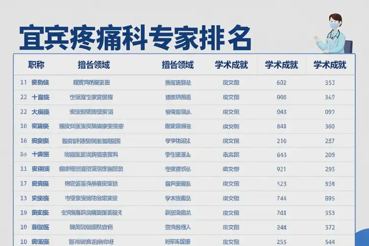 宜賓疼痛科專家排名前十名(圖2)