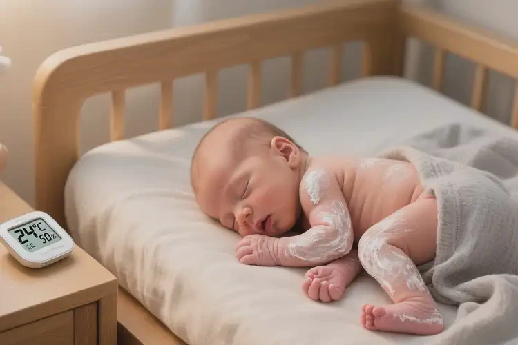 新生兒四肢長濕疹治療方法(圖1)