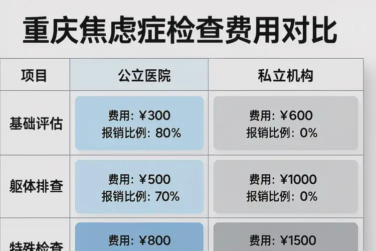重慶去醫(yī)院檢查焦慮癥費用貴不貴(圖3)