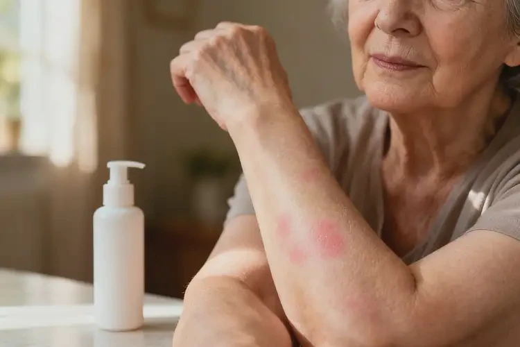 老年人手臂偶爾長濕疹能自愈嗎(圖2)