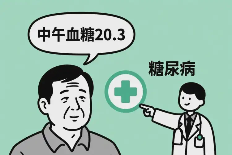 中年人中午血糖20点3是糖尿病吗(图4)