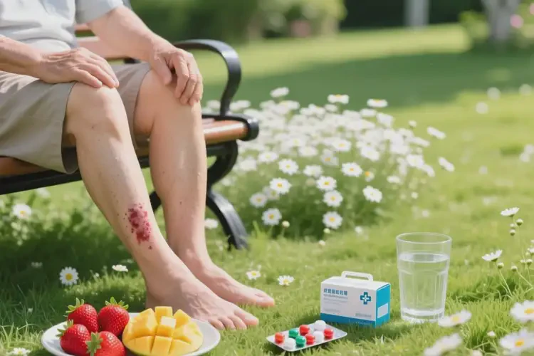 老年人小腿偶爾起濕疹有什么要少吃的(圖4)