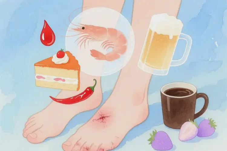 女人腳上經(jīng)常長(zhǎng)濕疹哪些食物要避免(圖3)