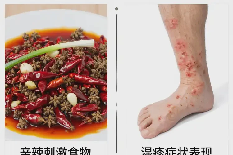 老年人小腿偶爾長濕疹什么東西最好不吃(圖3)