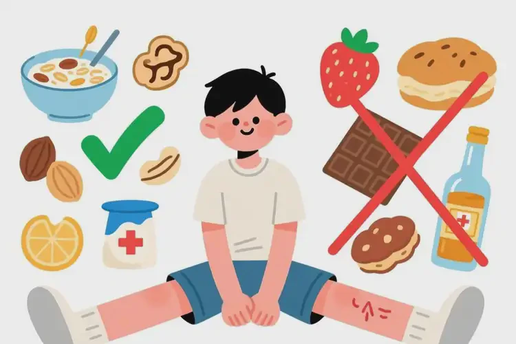 青少年大腿上容易起濕疹哪些食物需要限制(圖3)