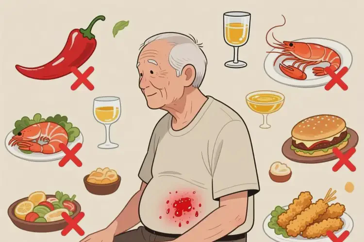 老年人肚子有濕疹什么東西最好不吃(圖3)