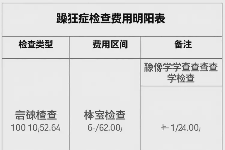 四川甘孜去医院检查躁狂症一般多少钱(图2)