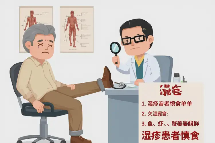 男性小腿出濕疹有什么要忌口(圖1)