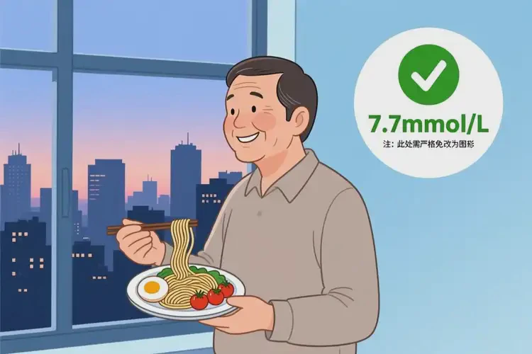 中年人中餐血糖7點(diǎn)7是糖尿病嗎(圖1)