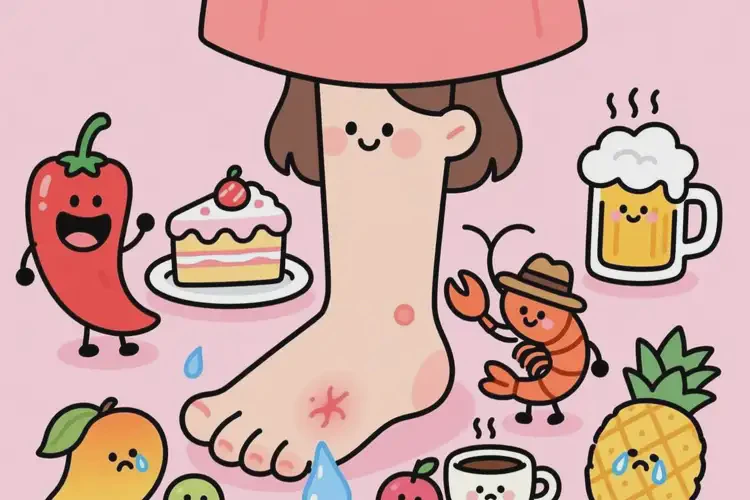 女人腳上經(jīng)常長(zhǎng)濕疹哪些食物要避免(圖4)