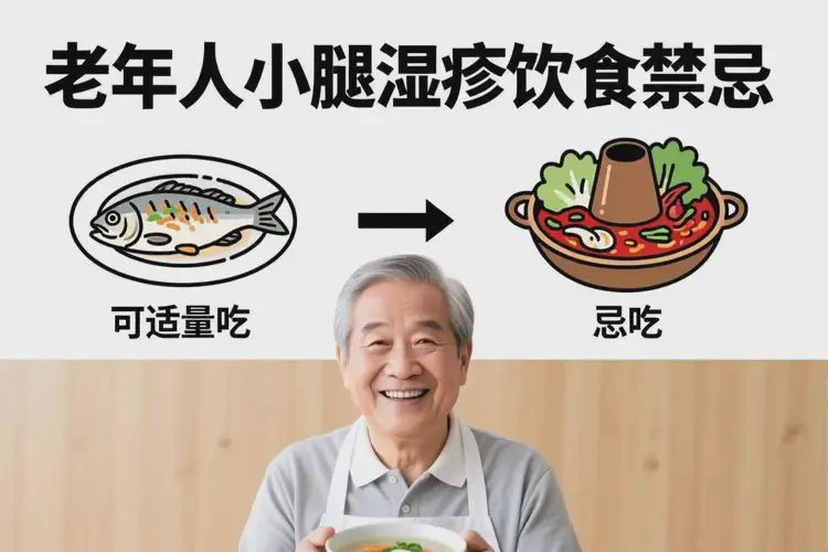 老年人小腿有濕疹什么東西最好不吃(圖4)