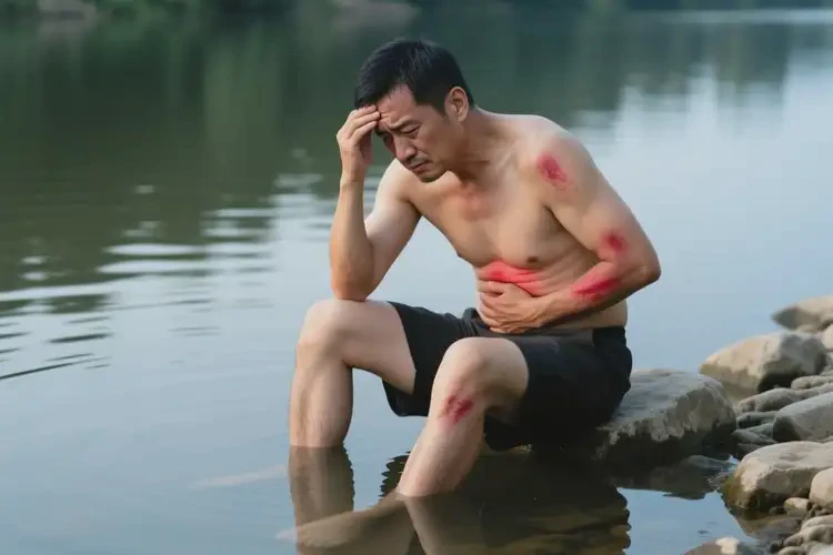 39岁男人河边玩水感染阿米巴原虫有什么症状(图1)