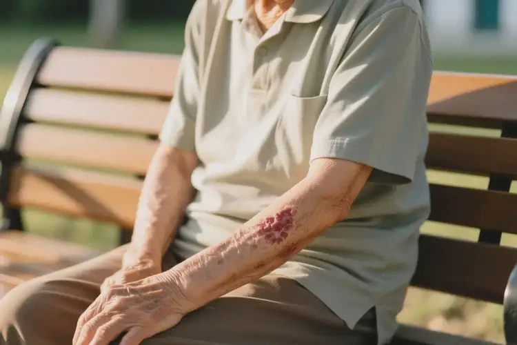 老年人手臂經(jīng)常長濕疹可不可以自愈(圖2)