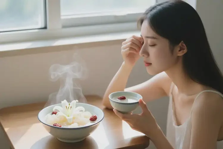眼睛干澀喝百合銀耳湯可以下火嗎(圖2)