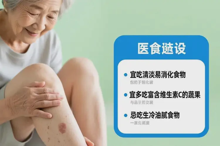 老年人小腿有濕疹什么東西最好不吃(圖2)