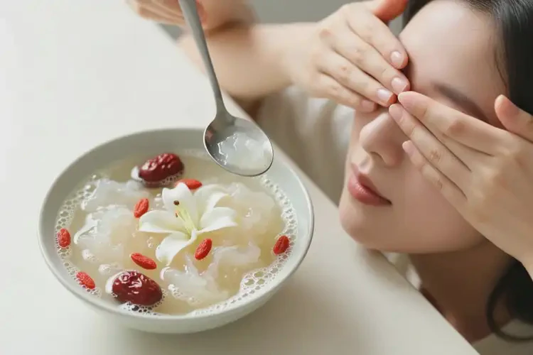 眼睛干澀喝百合銀耳湯可以下火嗎(圖4)