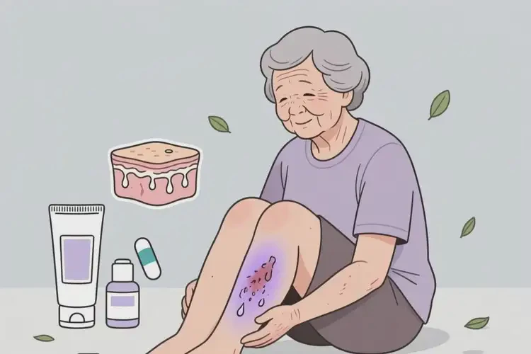 老年人大腿出濕疹能自愈嗎(圖3)