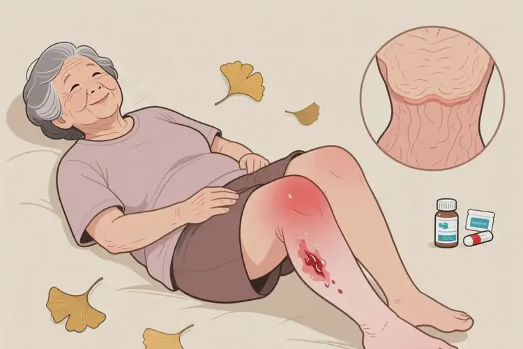 老年人大腿出濕疹能自愈嗎(圖1)