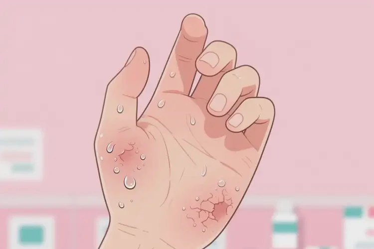 大學(xué)生手上出現(xiàn)濕疹可不可以自愈(圖1)