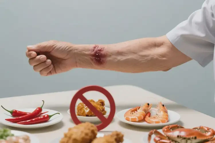 老年人手臂容易長(zhǎng)濕疹哪些食物要避免(圖2)