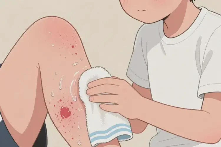 中學生小腿上經常長濕疹能不能自愈(圖2)