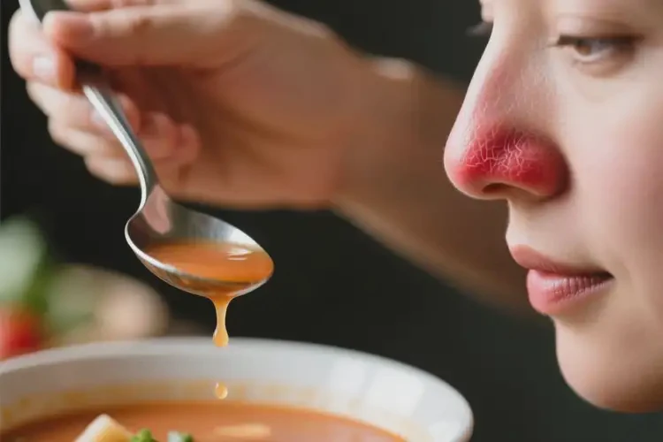 鼻翼周圍發(fā)紅能喝西班牙冷湯調(diào)理嗎(圖1)