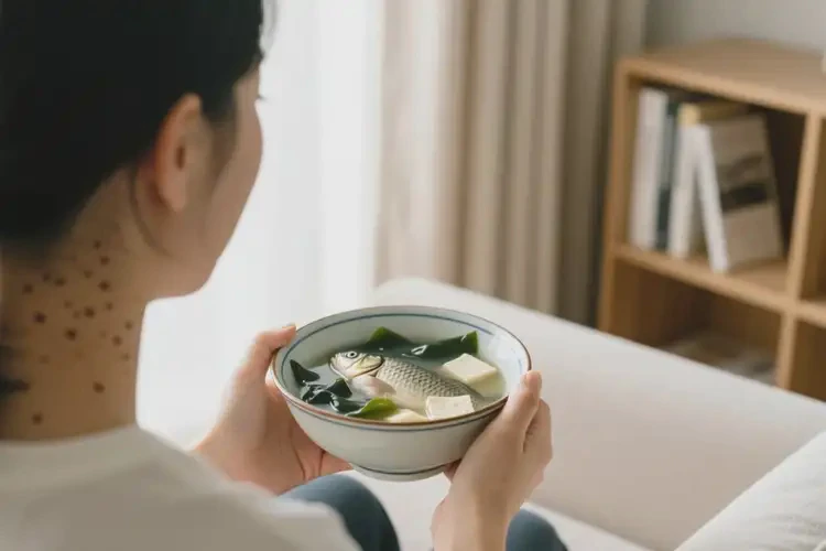 背部有疙瘩能喝海帶豆腐鯽魚(yú)湯調(diào)理嗎(圖3)