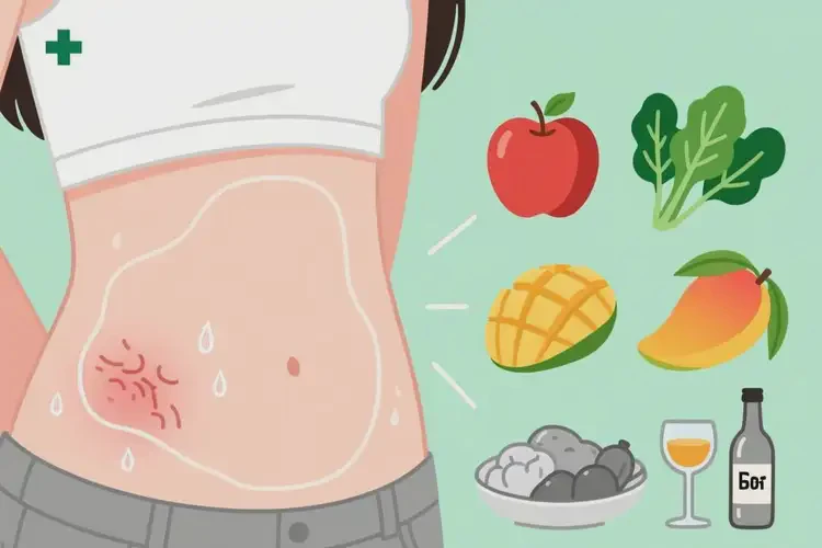 女生肚子上起湿疹哪些东西不能吃(图2)