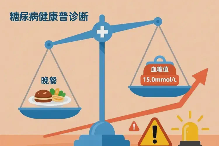 成年人晚餐血糖15點0是糖尿病嗎(圖1)