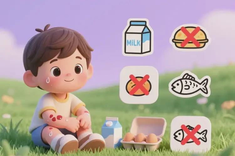 小孩手臂起濕疹哪些食物要避免(圖2)