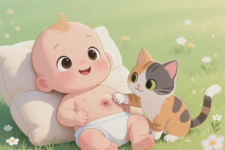 小兒肚子上容易長濕疹會自己好嗎(圖2)