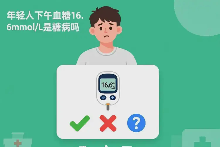 年輕人下午血糖16點6是糖尿病嗎(圖1)