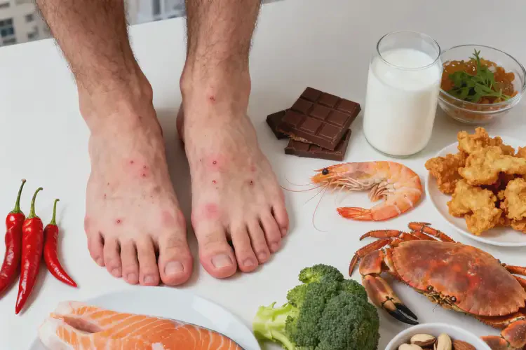 男生脚上容易长湿疹有什么要忌口(图3)