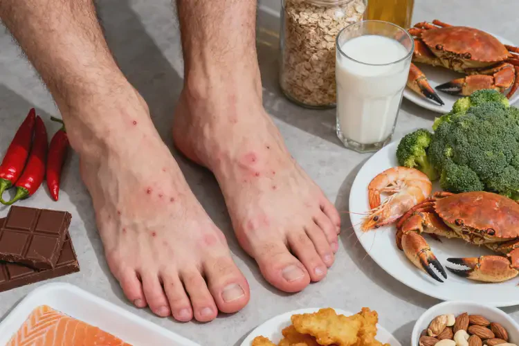 男生脚上容易长湿疹有什么要忌口(图2)