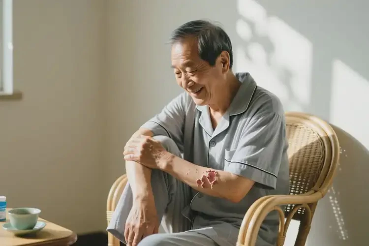 老年人手臂出濕疹可不可以自愈(圖3)