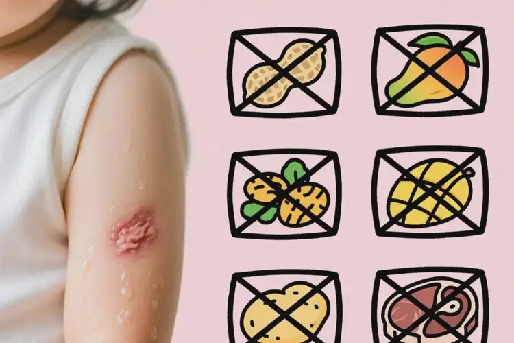 小孩手臂起濕疹哪些食物要避免(圖1)