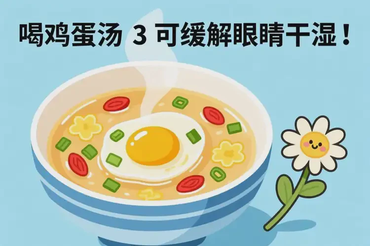 眼睛干涩可以喝鸡蛋汤吗(图1)