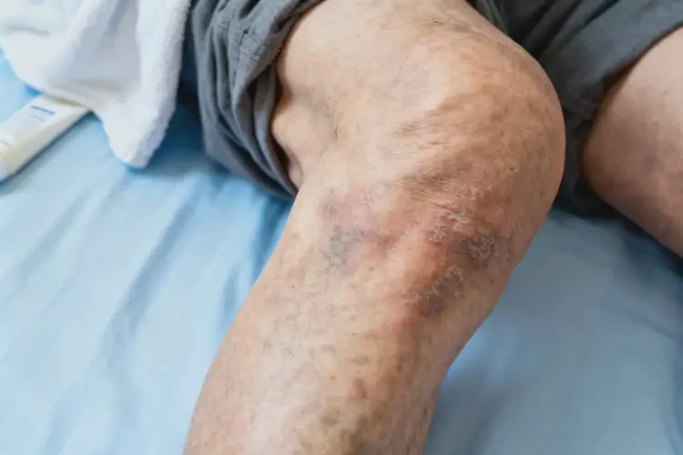 老年人大腿經(jīng)常長濕疹能不能自愈(圖1)