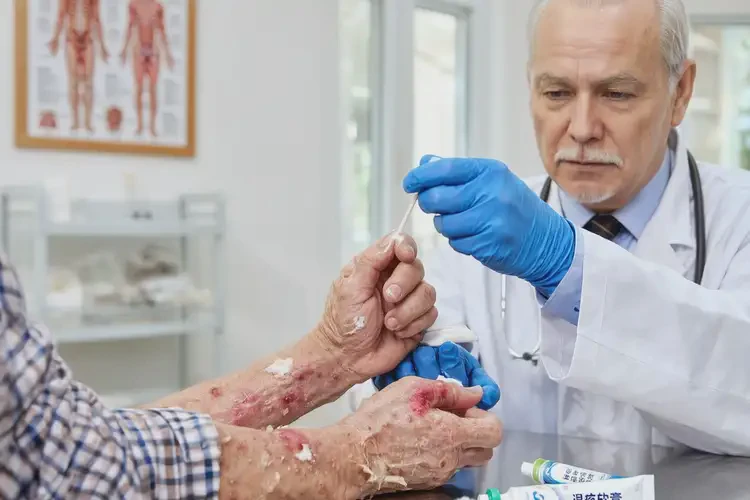 老年人手上偶爾長濕疹能夠治愈嗎(圖3)