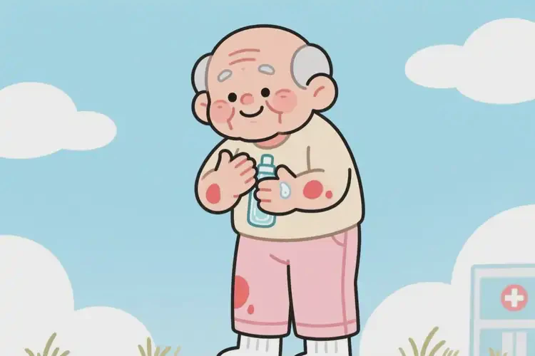 高齡老人四肢出濕疹可以自愈嗎(圖1)