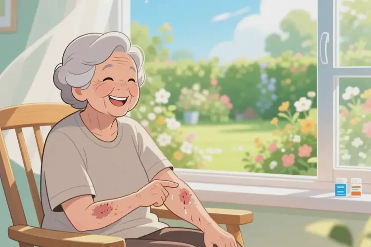 老年人手臂出濕疹可不可以自愈(圖2)