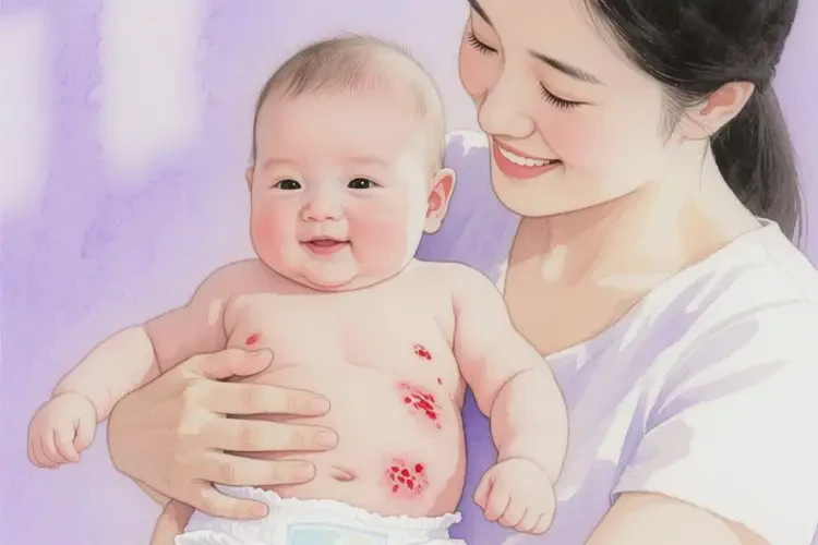 小兒肚子上容易長濕疹會自己好嗎(圖1)