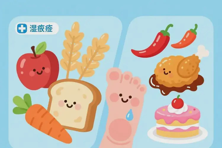兒童腳上偶爾起濕疹哪些東西不能吃(圖4)