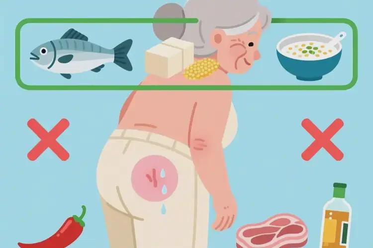 老年人屁股上有濕疹后不可以吃哪些食物(圖3)
