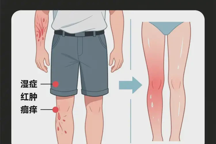 男人四肢經常起濕疹能自愈嗎(圖2)