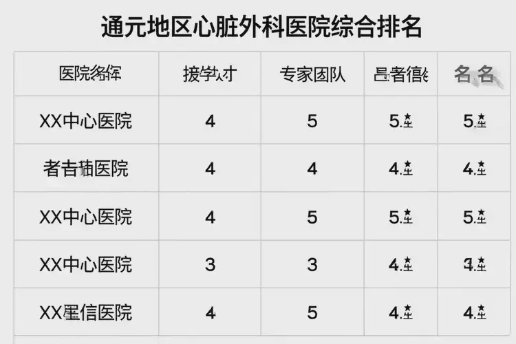 通辽心脏外科医院排名(图1)