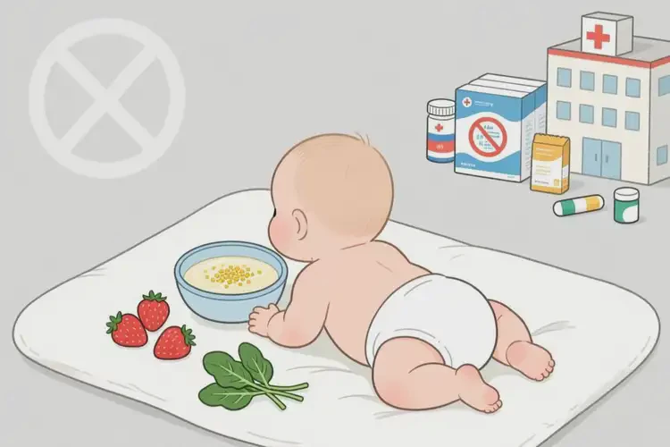 婴儿身上容易长湿疹哪些食物需要限制(图1)